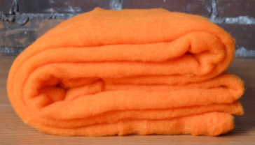 PUMPKIN ORANGE- American Farm Wool- Medium Grade Wool Roving for Felti –  FeltLOOM